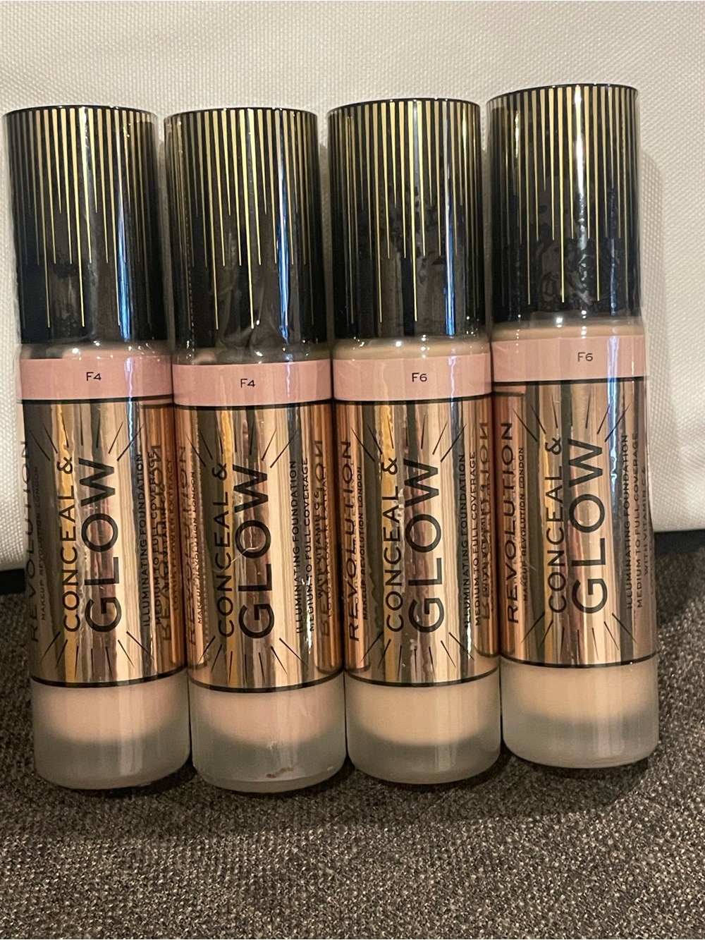 Makeup Revolution Conceal & Glow Liquid Concealer Shades F4 & F6